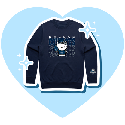 Hello Kitty x Cowboys Crewneck Sweatshirts