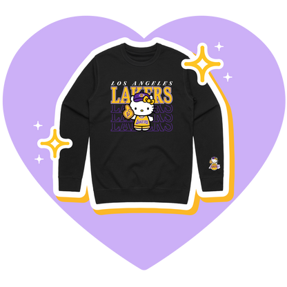 Hello Kitty x Lakers Crewneck Sweatshirt