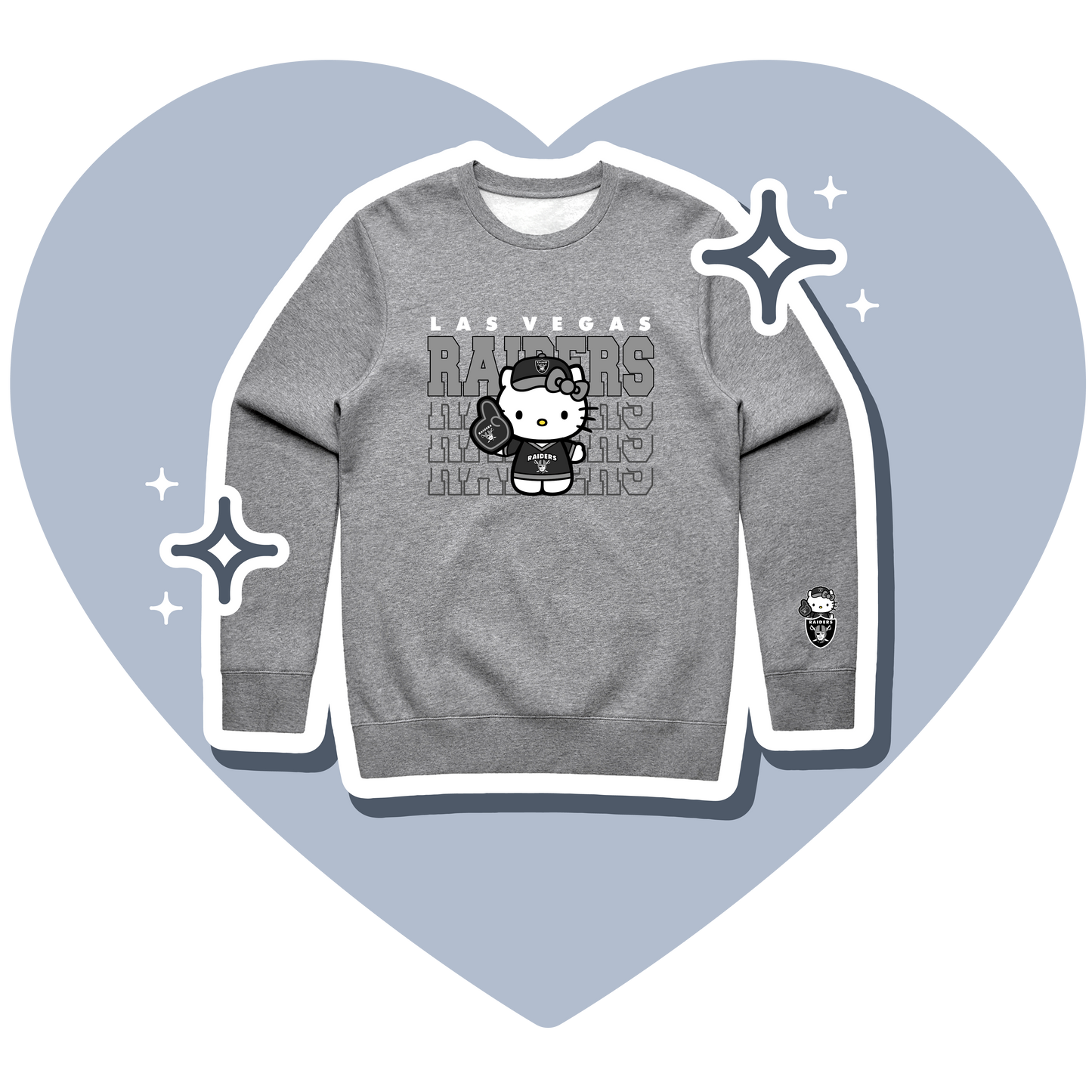 Hello Kitty x Raiders Crewneck Sweatshirts