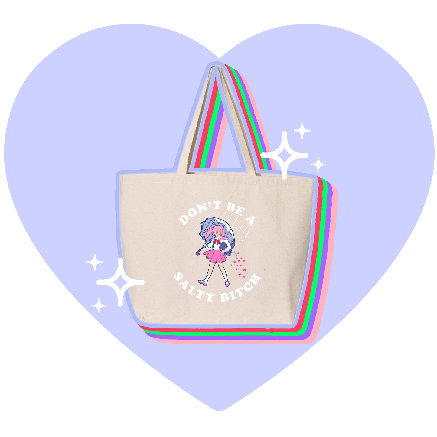 Morton's Salt Girl x Sailor Moon Tote Bag