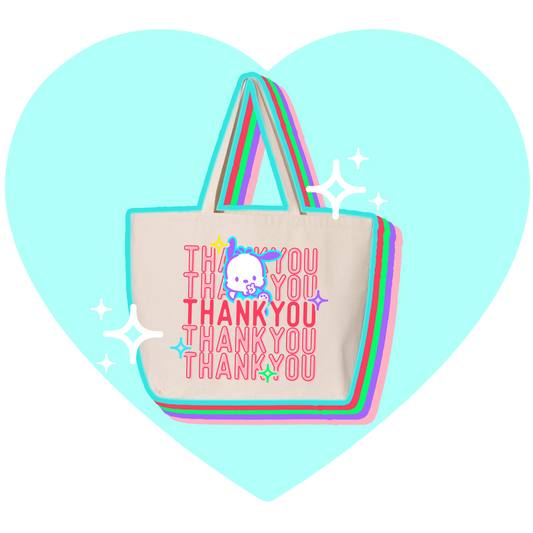 Thank You Pochacco Tote Bag